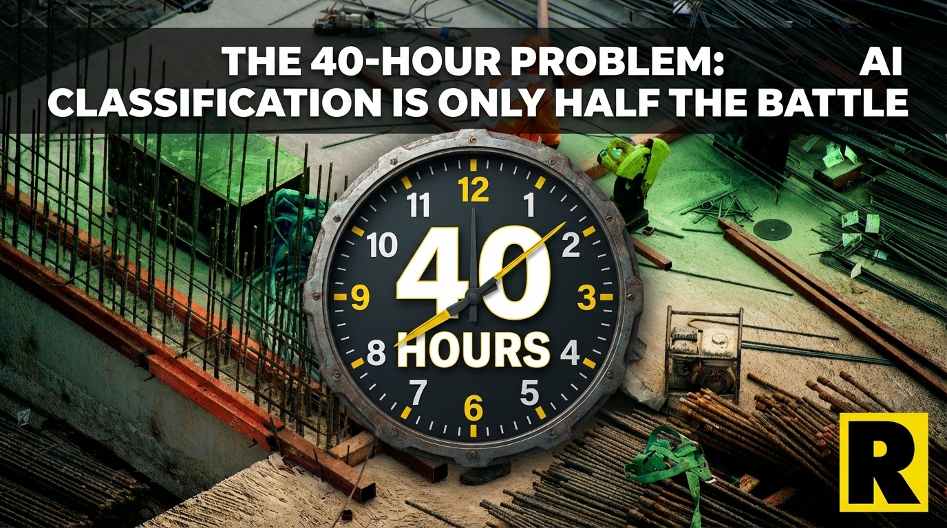 The 40-Hour Problem: Why AI Classification Is Only Half the Battle
