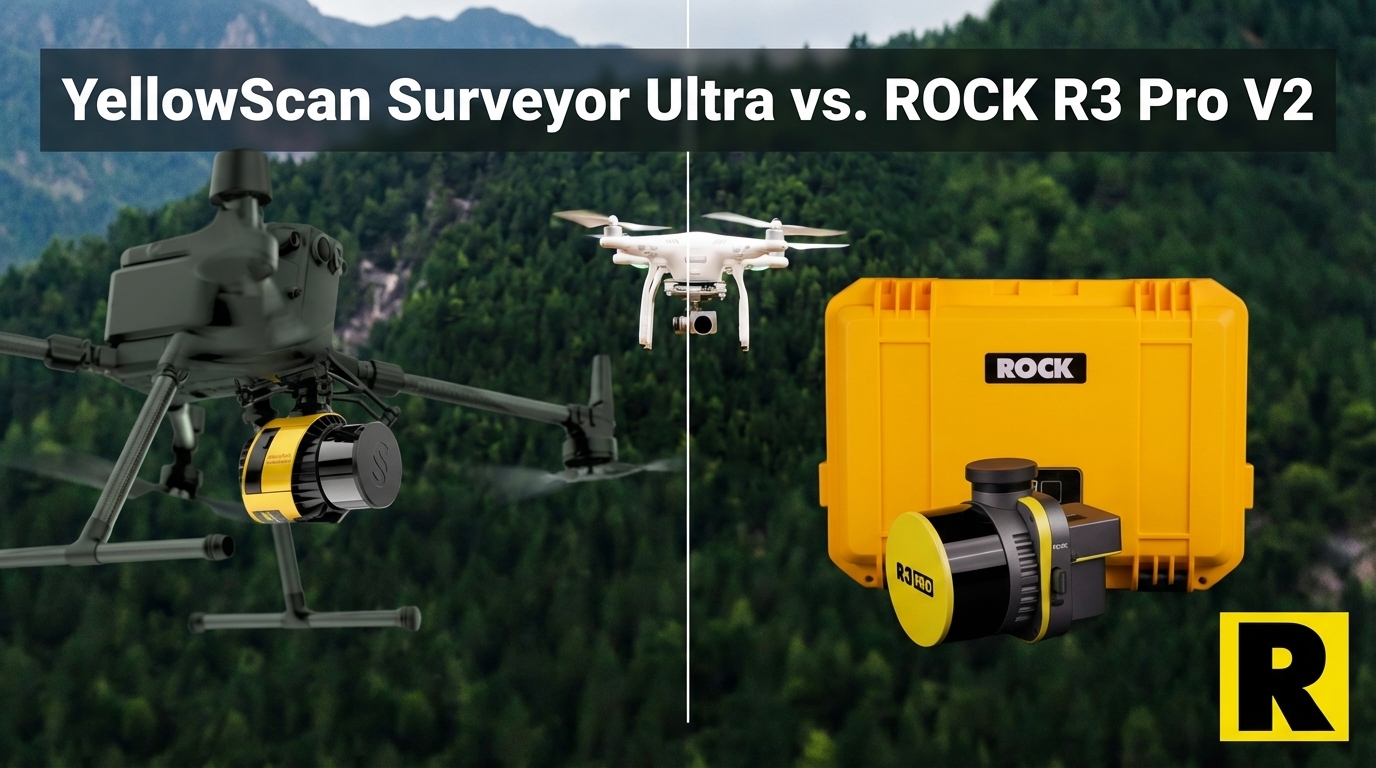 YellowScan Surveyor Ultra vs. ROCK R3 Pro V2: Premium Price, Partial Capability